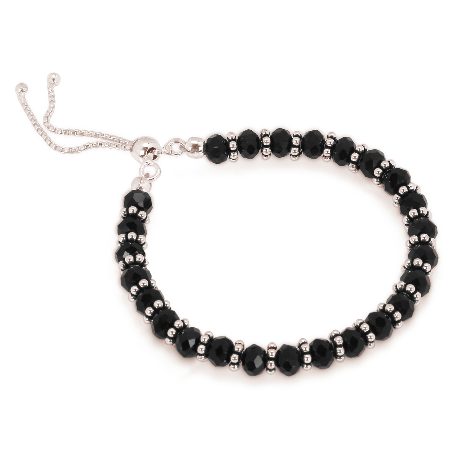 Buy JHB Gold plated Black Beads Hand Mangalsutra Bracelet for Women And  Girls at Amazonin