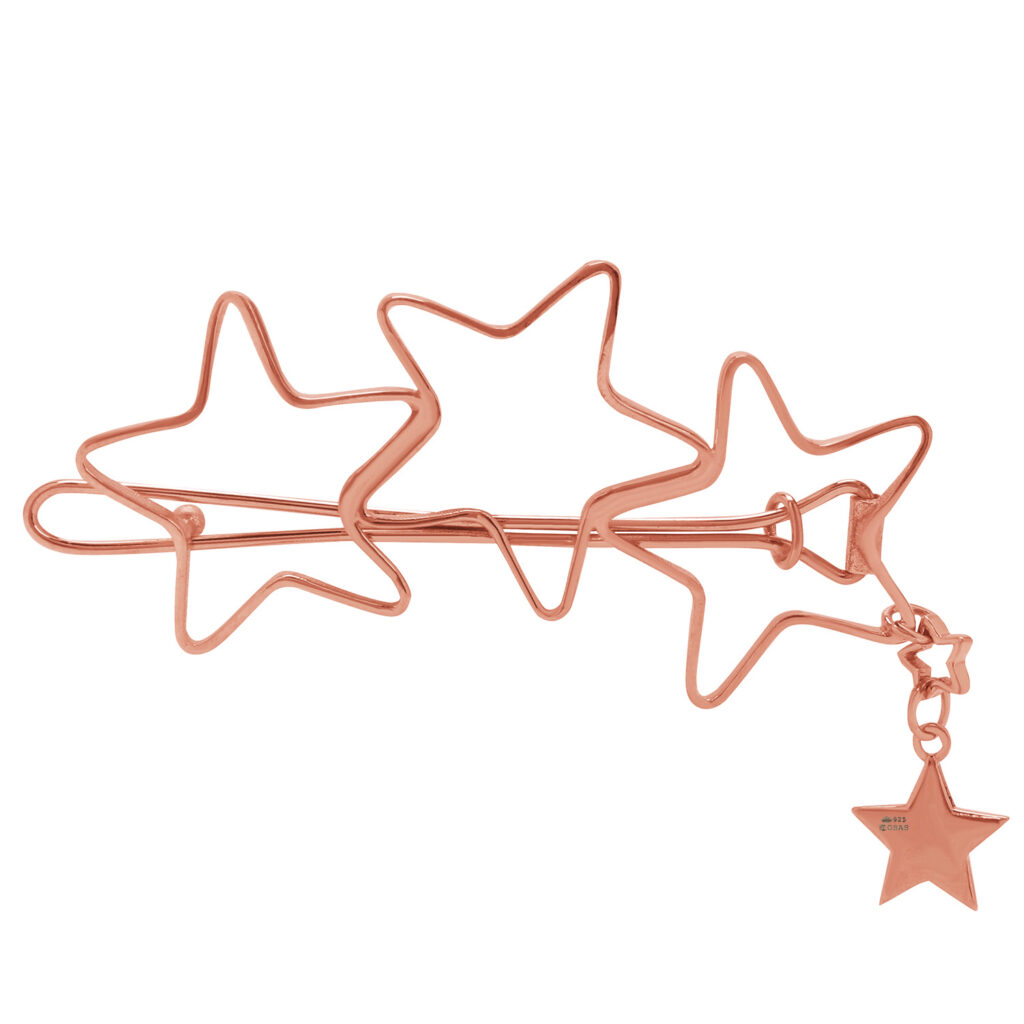 Star Scattered Disc Clip Charm | Disc Clip Charm | Liven Fine Jewelry Rose Gold