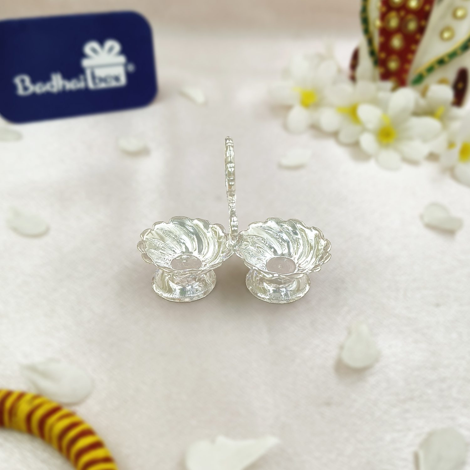 16 Silver Roli Chawal Haldi Kumkum Holder Chopada – 65_ Purity Top 1