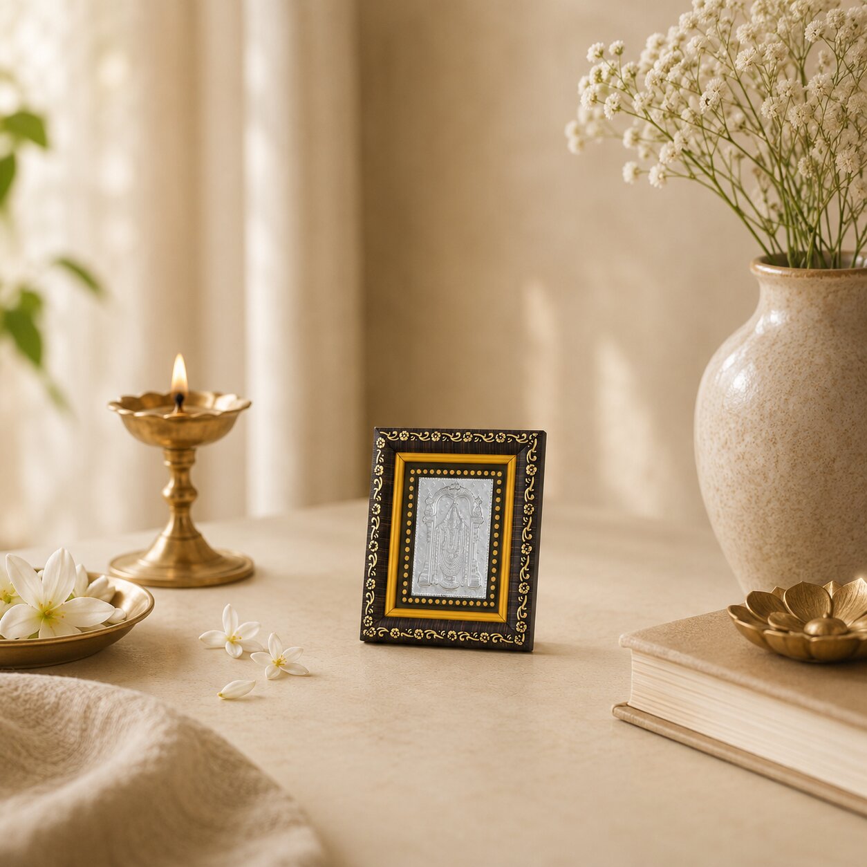 Frame Mini Tirupati in Silver By Osasbazaar Lifetyle Image